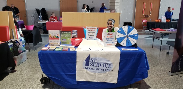First Service promotional table at fair